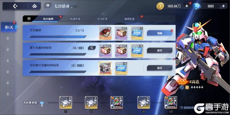 《高达钢铁之诗》公告丨12月3日更新内容:双十二预热签到、七日活动开启