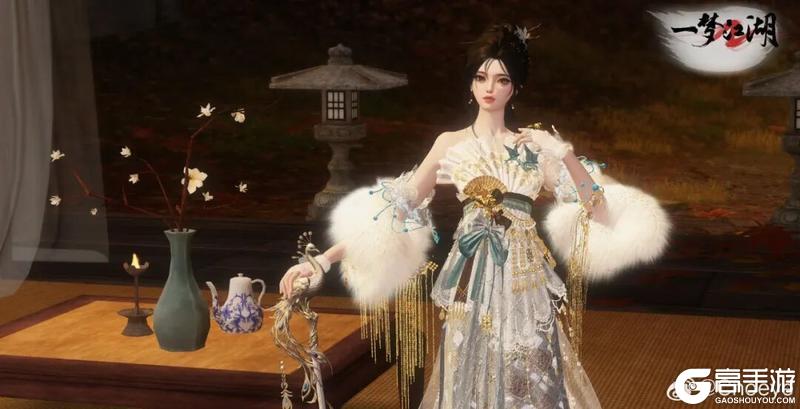 《一梦江湖》高雅少侠品鉴晴雪节穿搭中……