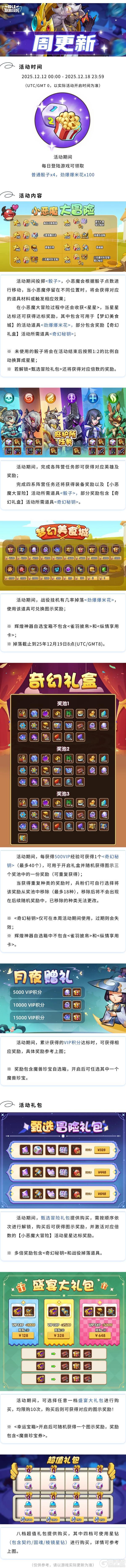 《放置奇兵》2025年12月11日更新公告