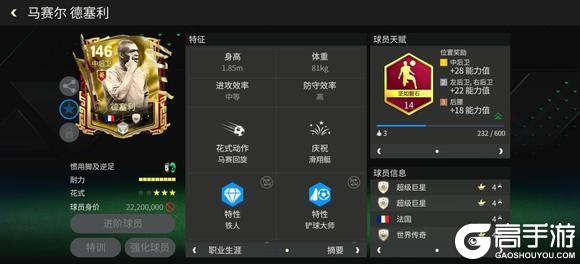 《FC足球世界》新手教程：【中后卫球员】选择参考！
