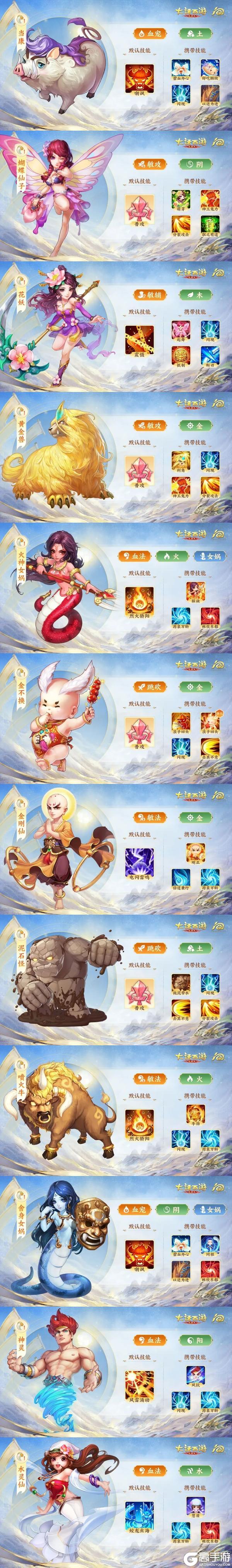 《大话西游》御兽争锋召唤兽羁绊属性及携带技能大盘点!