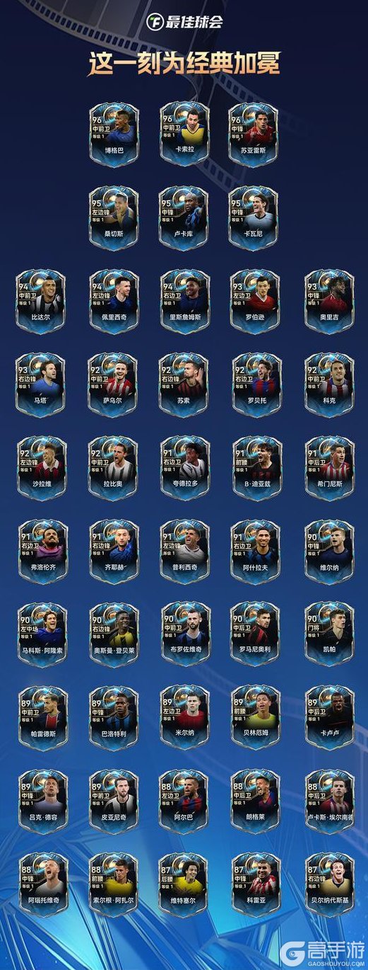 经典时刻主题球员第二期登陆《最佳球会》！