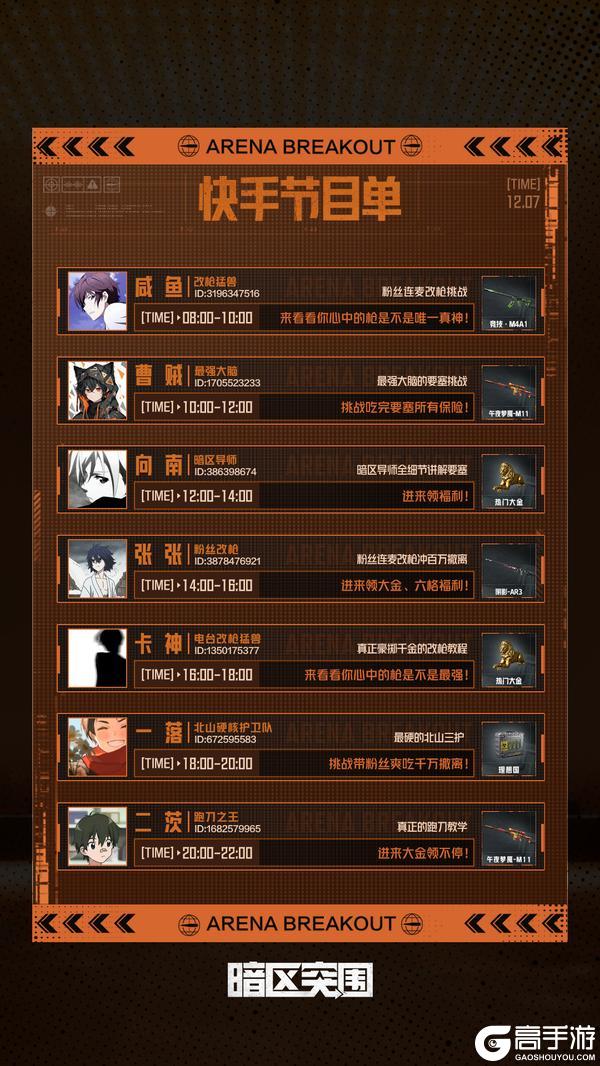 《暗区突围》主播超级周末丨刀皮、六格随机掉落!周末宠粉福利持续放送