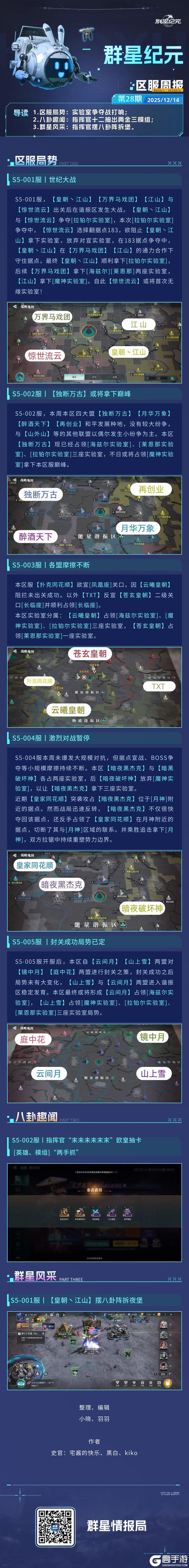 《群星纪元》实验室争夺战打响，各盟争夺巅峰荣耀！