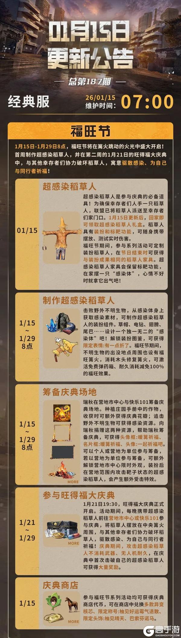 《明日之后》更新公告 | 旺得福庆典来袭职业共创季平衡调优