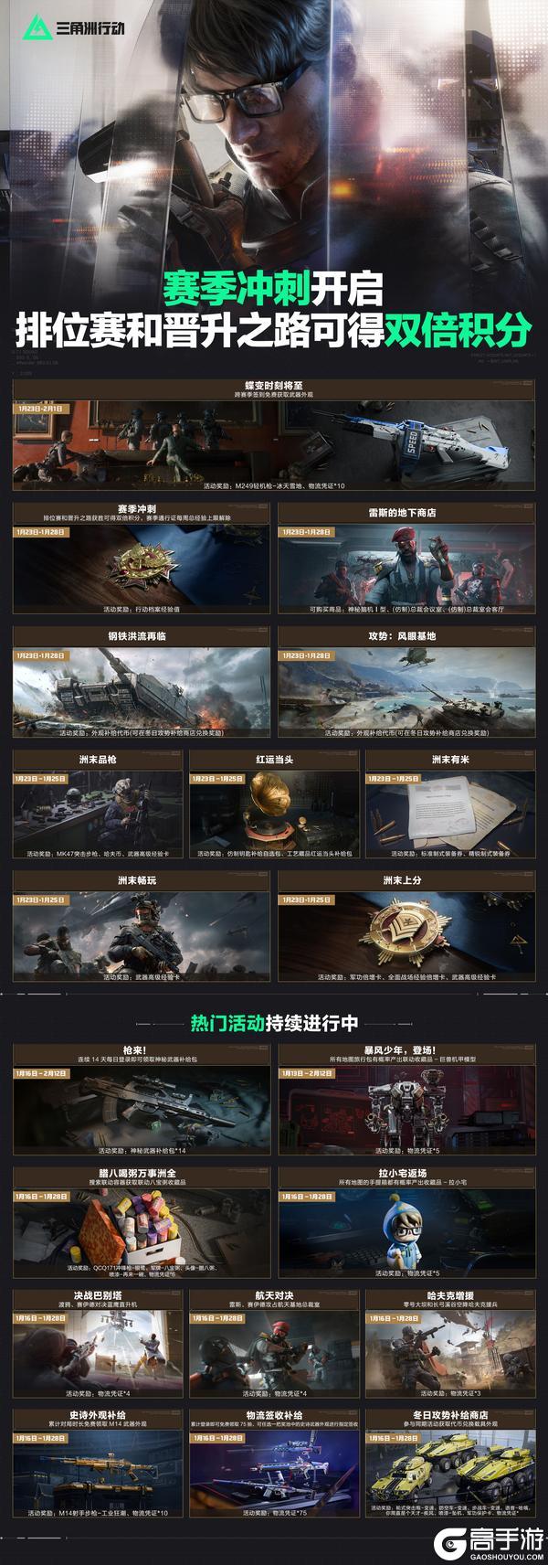 《三角洲行动》赛季冲刺开启，排位赛和晋升之路可得双倍积分