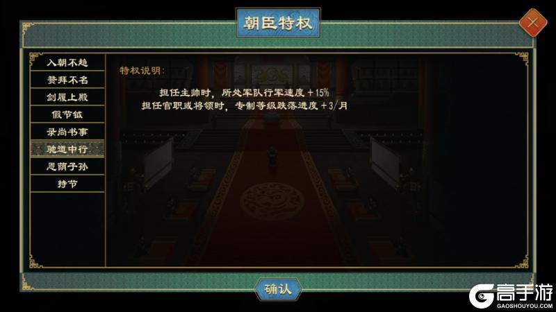 《大周列国志》特权功能介绍