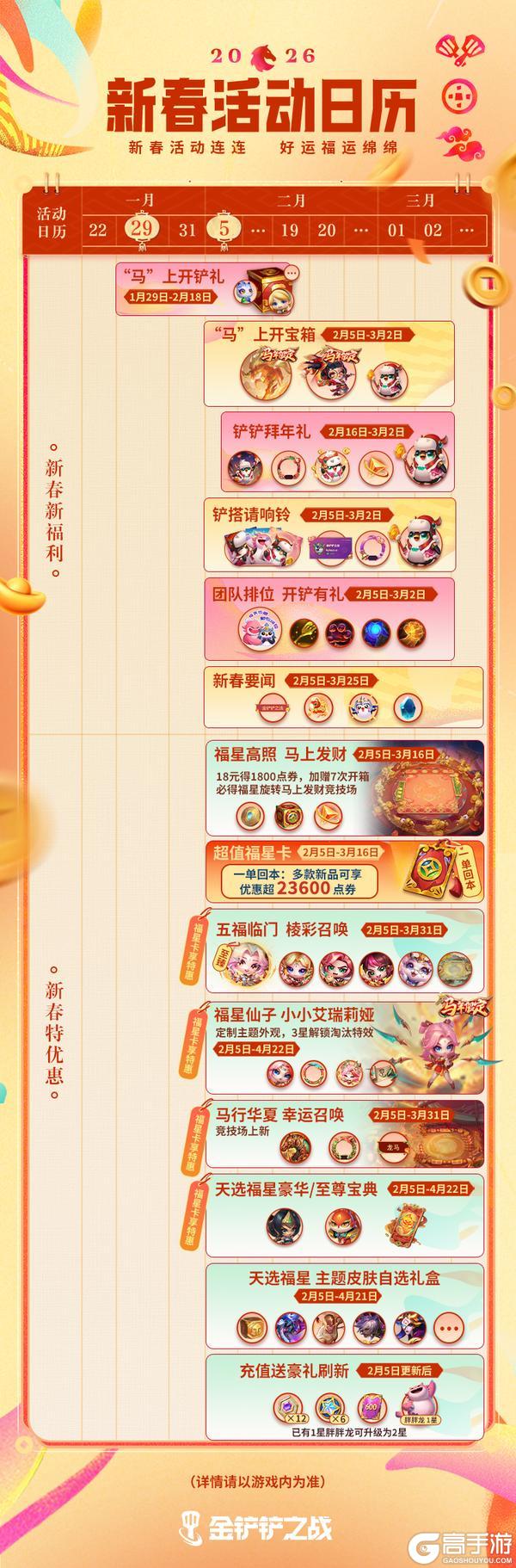 《金铲铲之战》新春活动一图全部看懂！更多精彩活动详情献上！