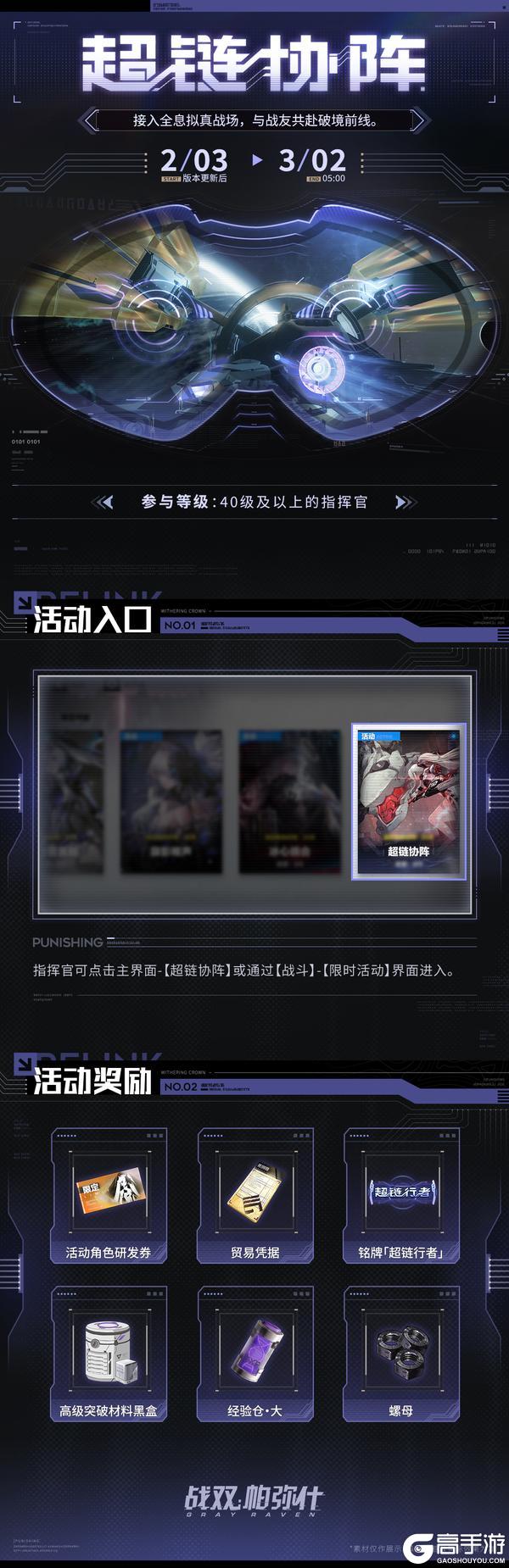 《战双帕弥什》【超链协阵】活动即将开启