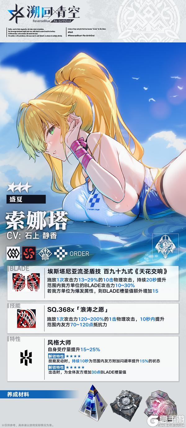 《溯回青空》【骑士介绍&性能解析】索娜塔「盛夏」