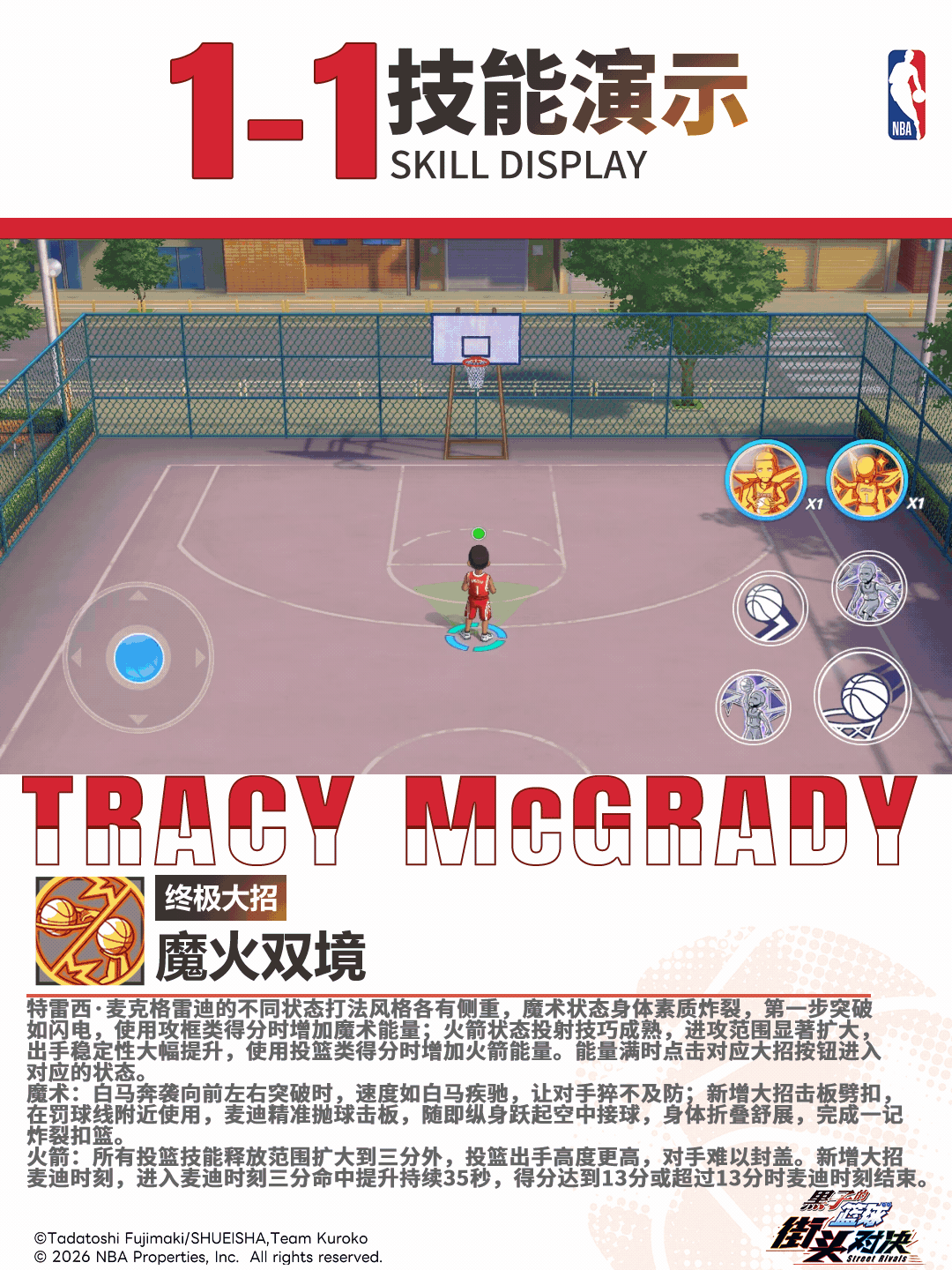 《黑子的篮球:街头对决》【小葵的球员档案库】——特雷西·麦克格雷迪