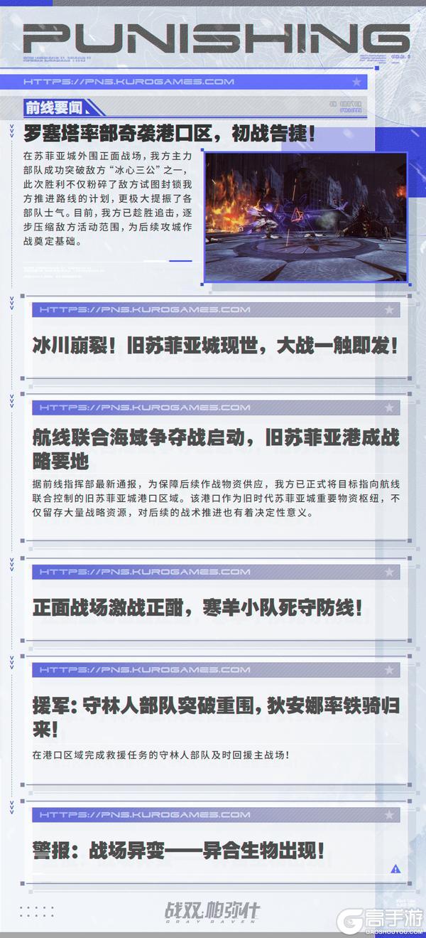 《战双帕弥什》【苏菲亚城 | 战事播报】