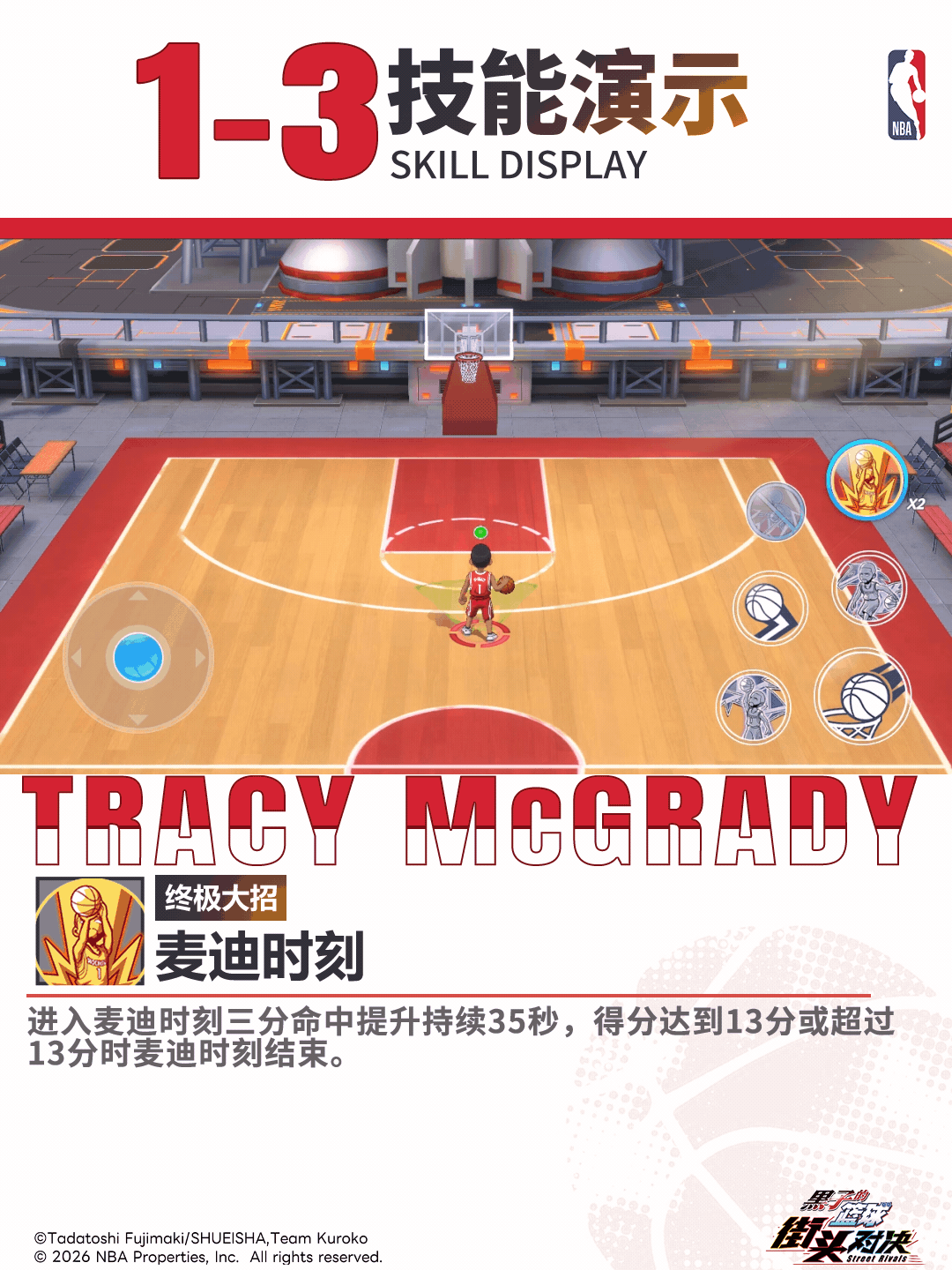 《黑子的篮球:街头对决》【小葵的球员档案库】——特雷西·麦克格雷迪