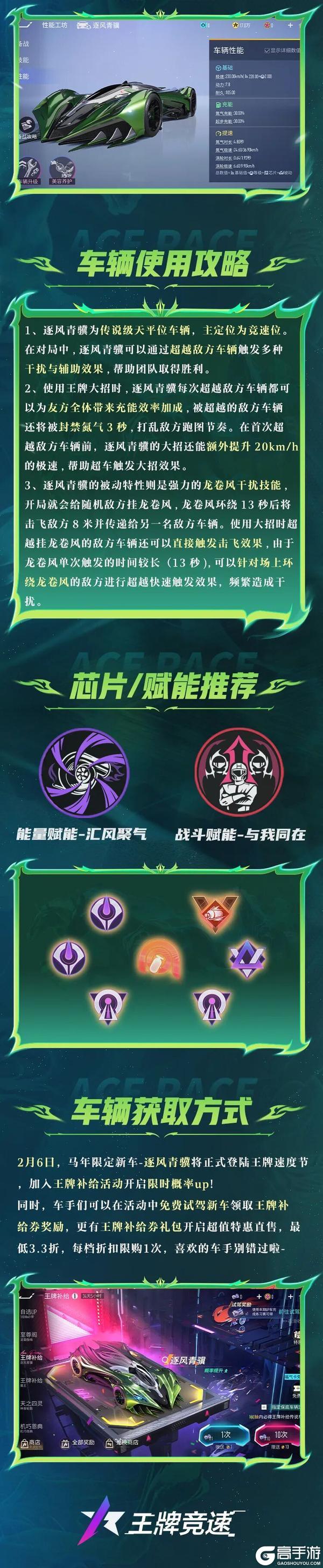 《王牌竞速》幸福来的太快就像龙卷风！逐风青骥技能全解析