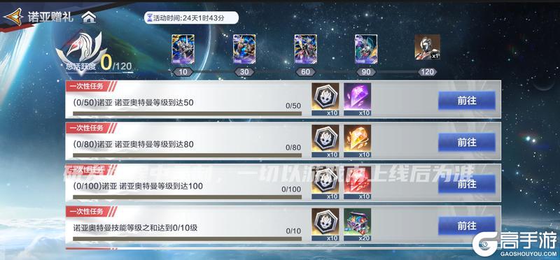 《奥特曼:超时空英雄》【官方爆料】诺亚专属活动即将开启,诸多道具助你养成神级战力