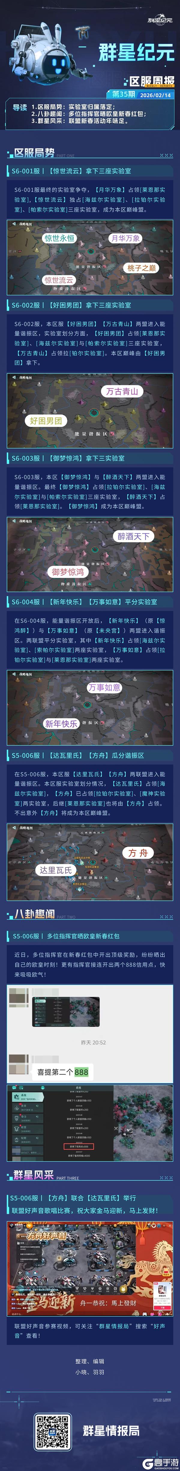 《群星纪元》中心区争夺战落幕 联盟开启新年好声音大赛！