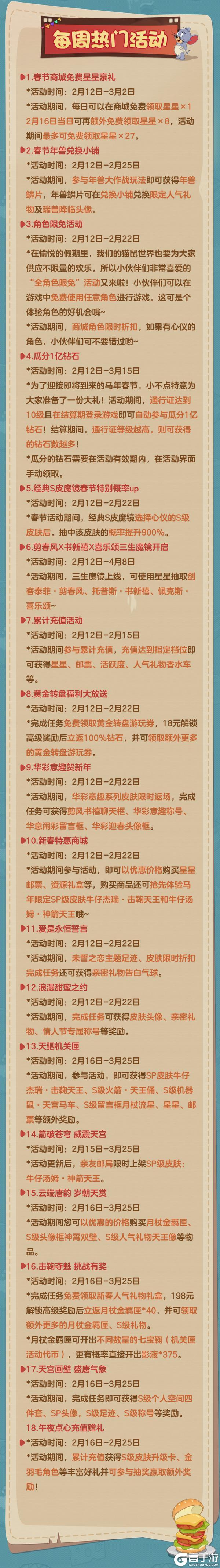 《猫和老鼠》2.12更新公告丨更多精彩快来一览具体内容吧！