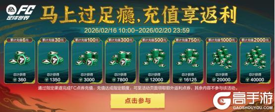 《FC足球世界》马年春节活动即将开启！多重新春福利送不停！