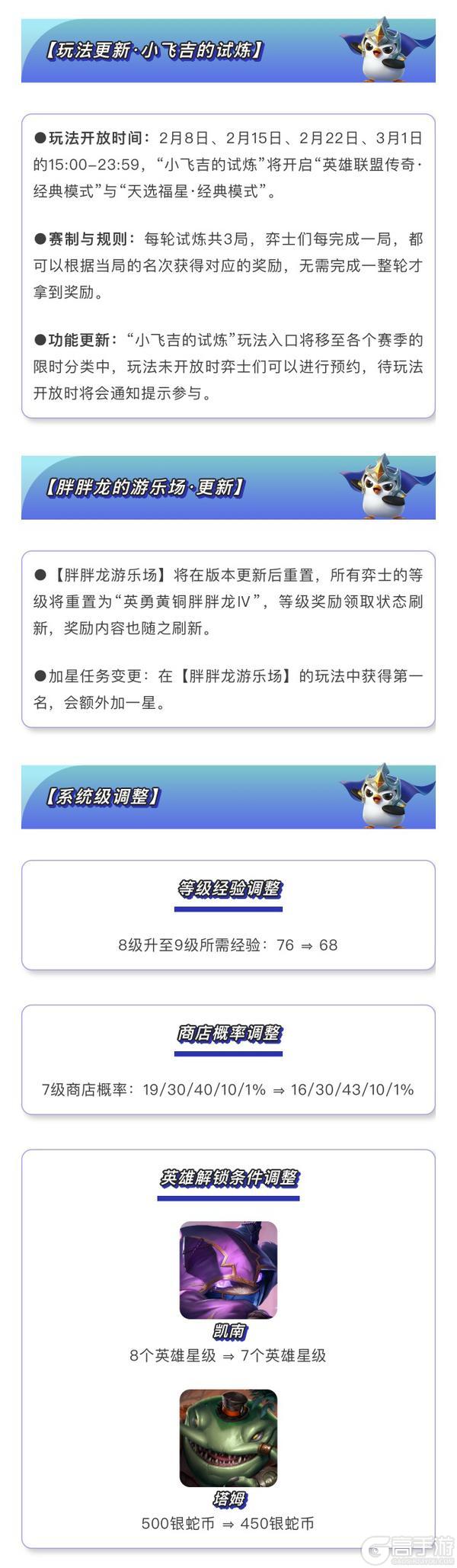 《金铲铲之战》16.4版本 2月5日更新公告