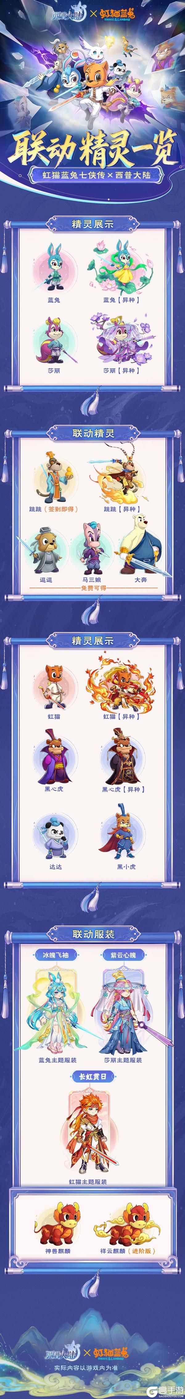 《西普大陆》虹猫蓝兔联动&春节系列活动即将下线,小西普们记得及时参与哦~
