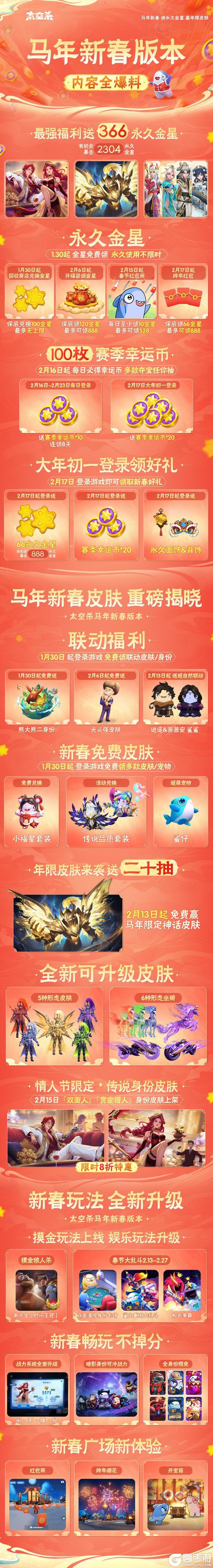 太空杀马年新春版本全爆料！