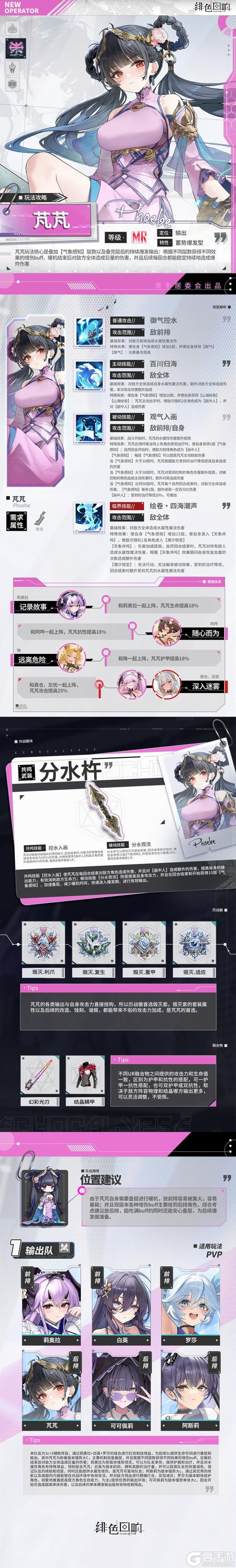 《绯色回响》角色攻略：芃芃技能搭配详解