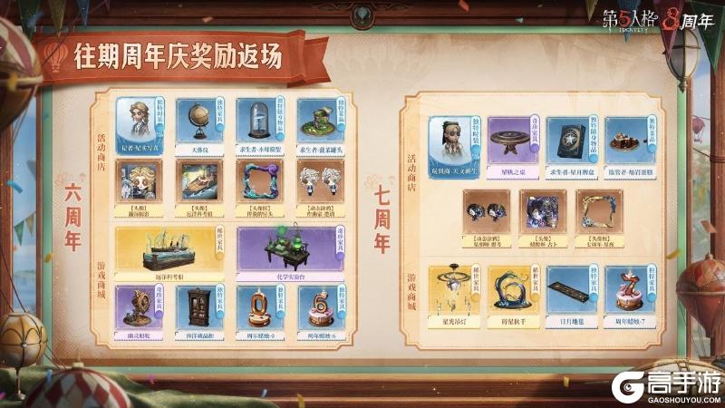 再度相逢《第五人格》往期周年庆活动返场