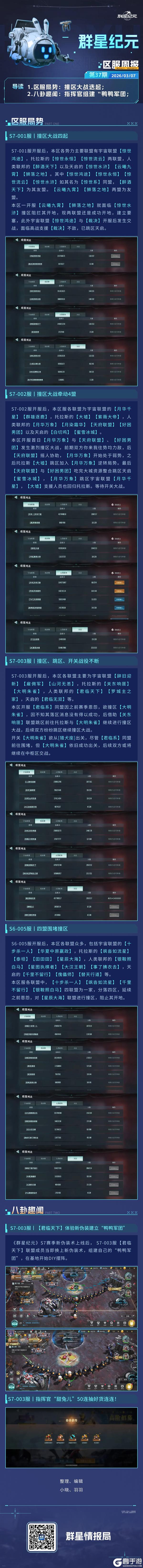《群星纪元》群星广播站丨S7赛季撞区风云骤起，003服惊现搞怪“鹅鸭军团”！