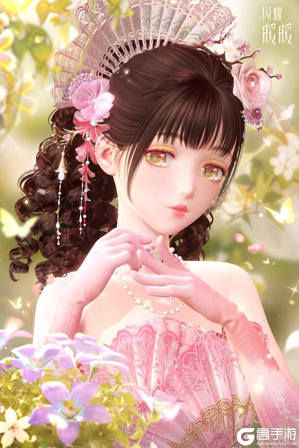 《闪耀暖暖》【全新绮之海套装】春光画扇屏，星羽致礼 | 4月2日首次上线