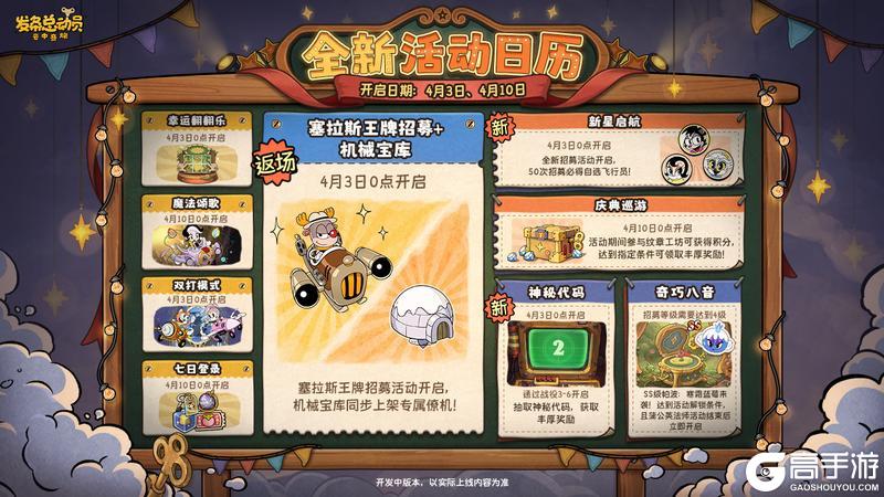 《发条总动员》0331全新活动日历