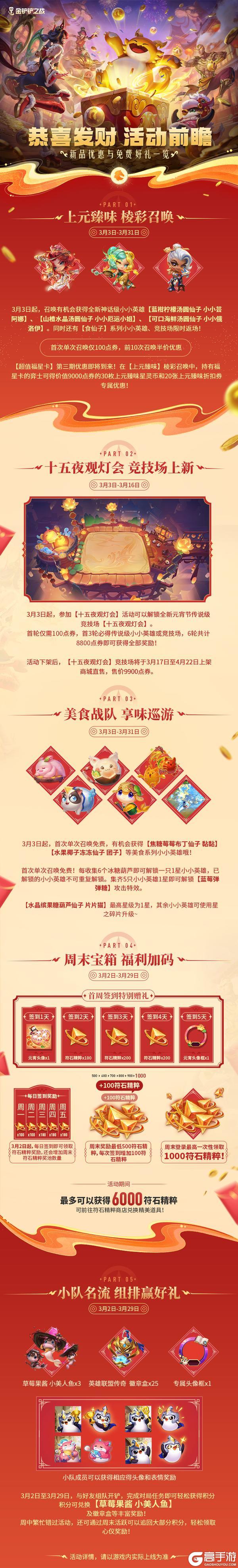 《金铲铲之战》金铲闹元宵，2026天选福星恭喜发财上线！活动详情一并奉上～