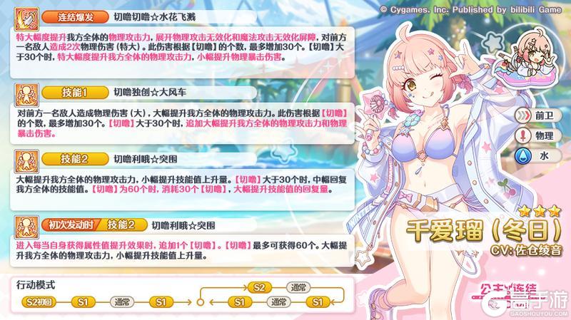 《公主连结》期间限定角色★3「千爱瑠(冬日)」技能详情公开!