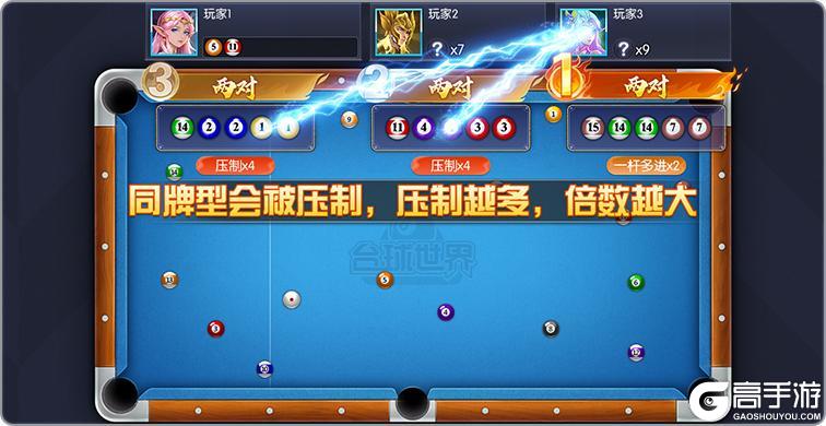 《台球世界》疯狂模式全面解读 三人混战牌型为王