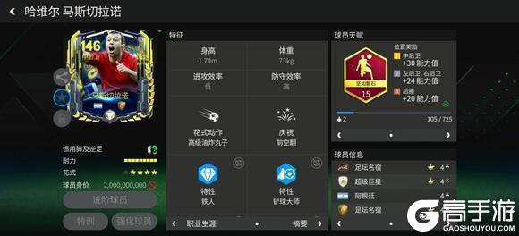 《FC足球世界》中后卫球员推荐——马斯切拉诺、马奎尔！