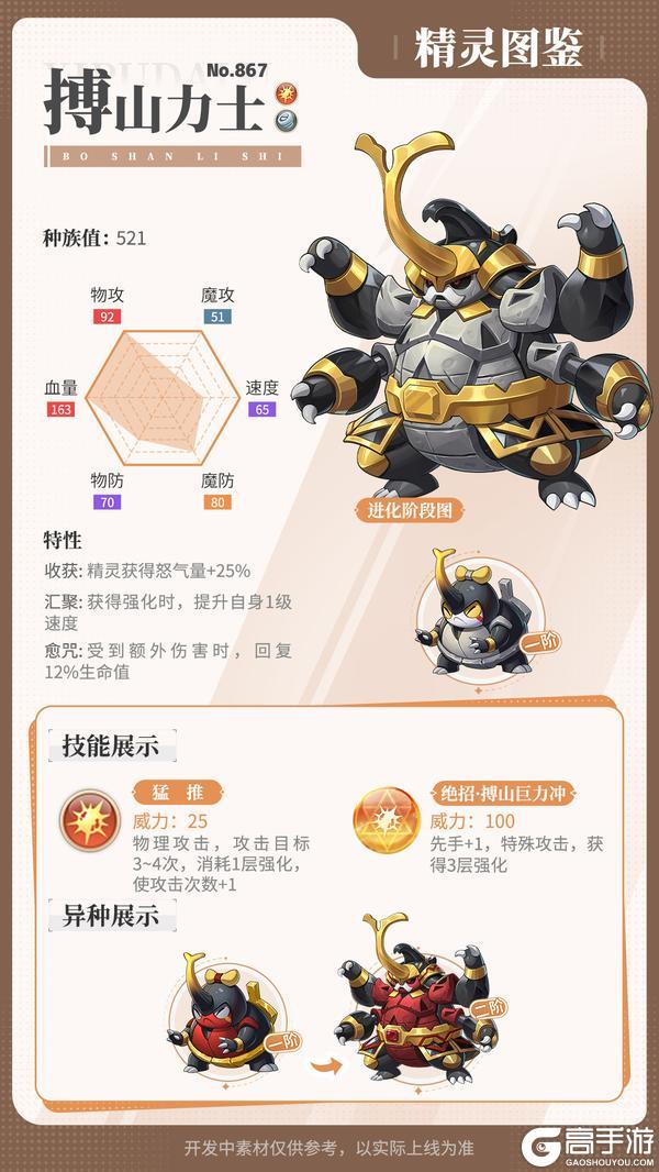 《西普大陆》精灵百科|搏山力士&钢哨兵蜓