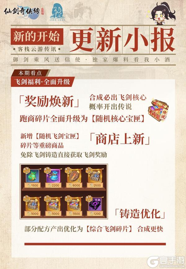 《仙剑奇侠传:新的开始》【今日福利头条:飞剑升级·熔铸开启】