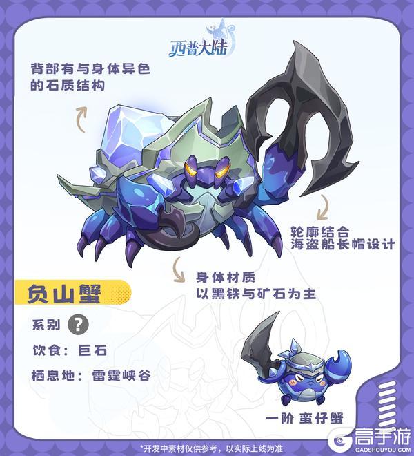 《西普大陆》精灵爆料|区域BOSS·负山蟹&甜椒鸡进化