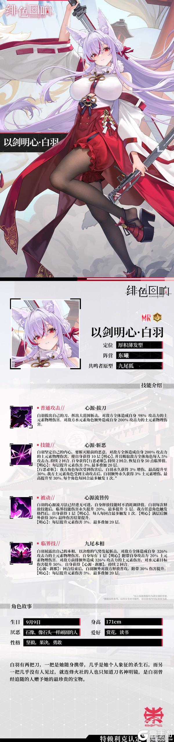 《绯色回响》【芬里尔专属栏目】以剑明心·白羽的情报