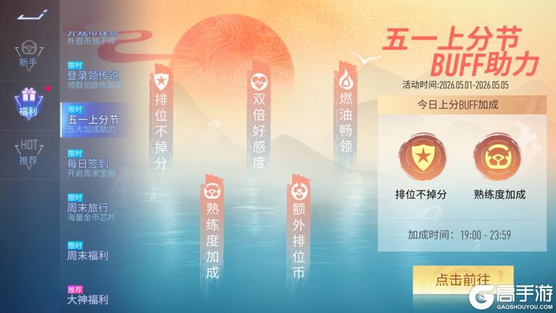 《王牌竞速》更新公告 | 欢度五一福利大放送！返场预告