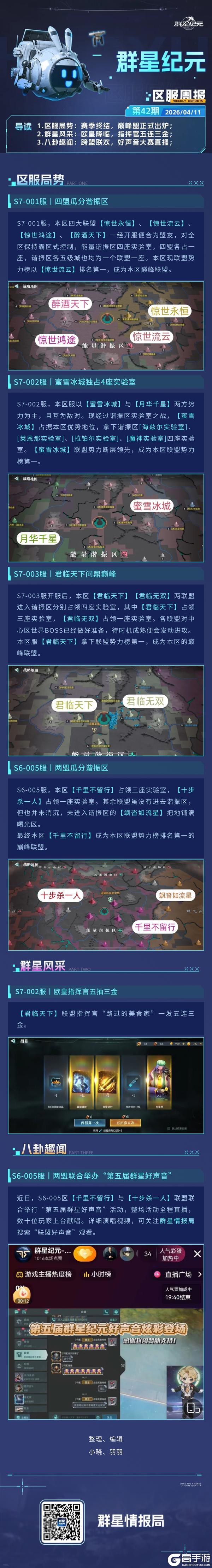 《群星纪元》群星广播站丨谐振区局势终定，区服巅峰争霸见分晓！