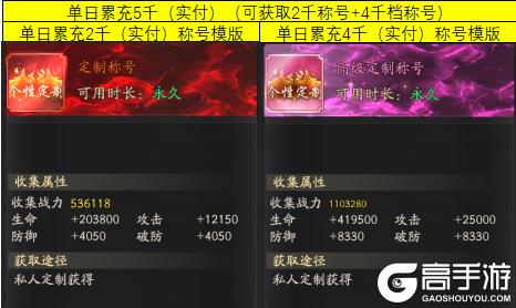 《幻世九歌（官方正版）》专属个人称号定制活动