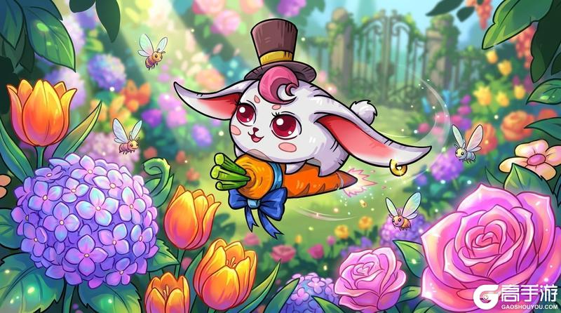 《幻兽爱合成》花开烂漫时，兔在丛中笑