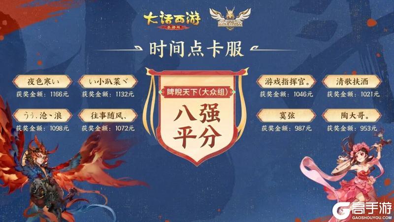 《大话西游》第四届比斗争霸赛获奖名单公示