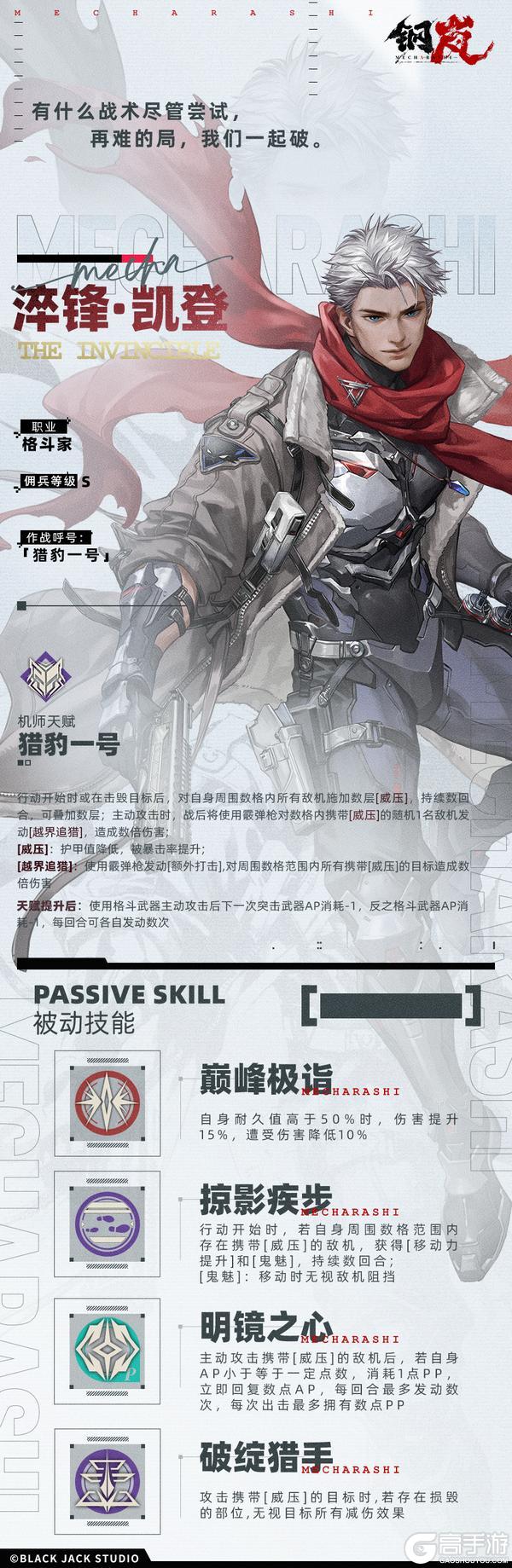 《钢岚》机师档案 | 淬锋·凯登