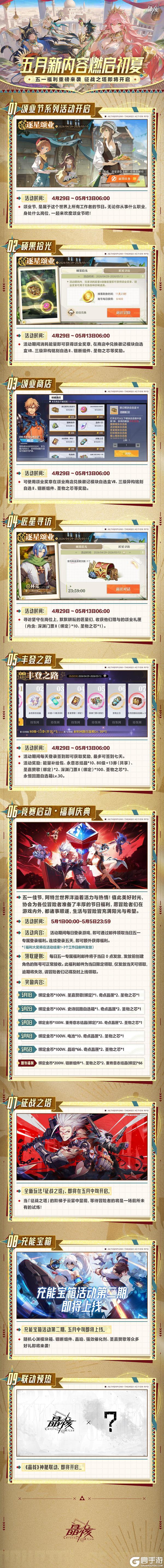 《晶核》假期将至！五一福利重磅来袭 征战之塔即将开启