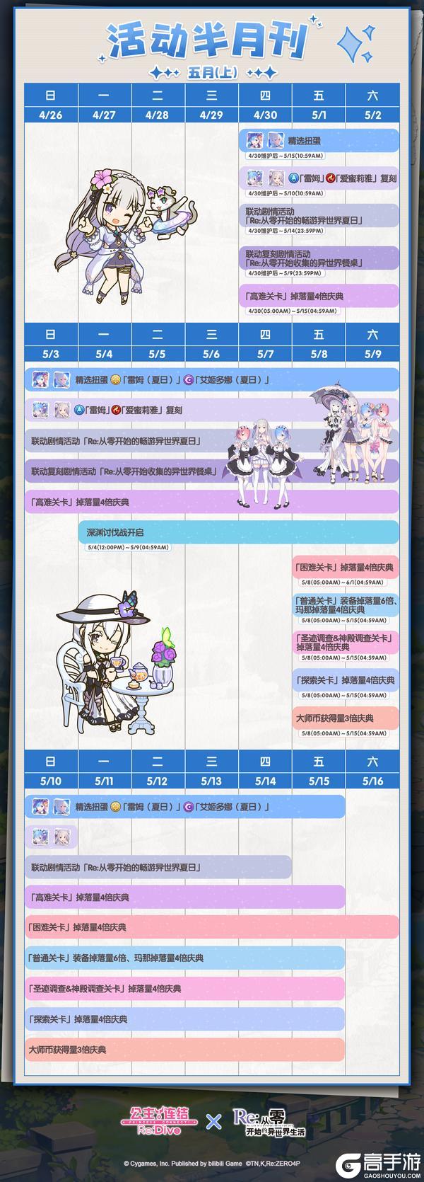 《公主连结》五月上旬常规活动开展预告