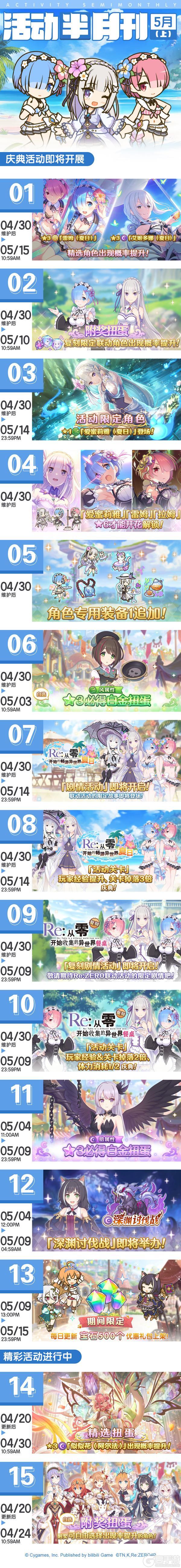 《公主连结》五月上旬常规活动开展预告