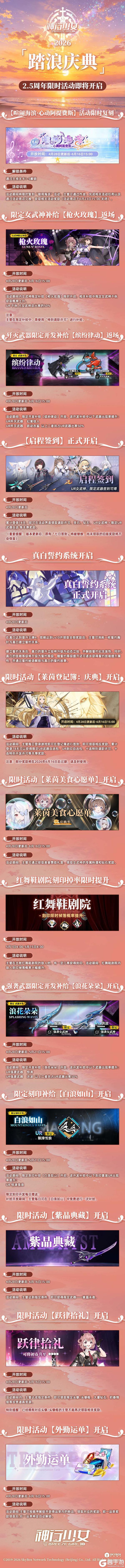 《神行少女》2.5周年庆典即将开幕，快来领福利啦！
