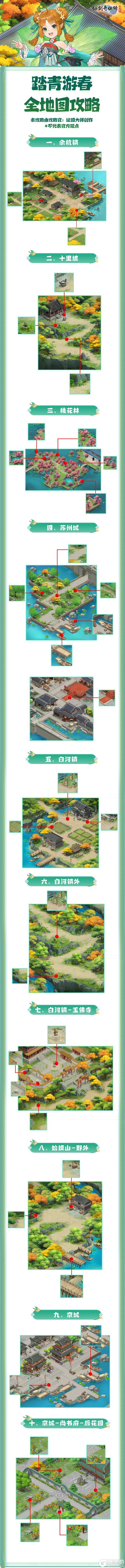 《仙剑奇侠传：新的开始》踏青游春全地图攻略