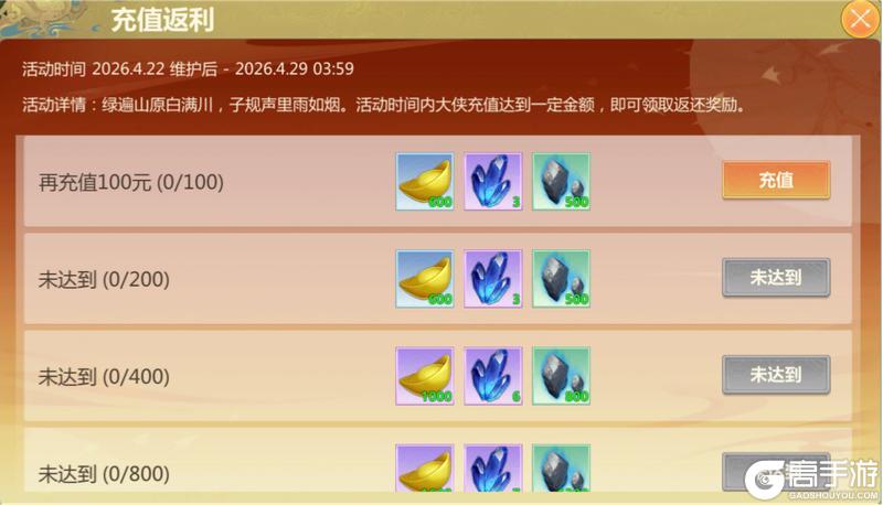 《剑侠世界：起源》4月22日维护公告